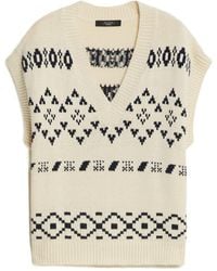 Weekend by Maxmara - V-Neck Short-Sleeved Vest - Lyst