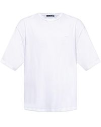 Acne Studios - Face Logo Patch Crewneck T-Shirt - Lyst