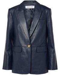 Veronica Beard - Vega Leather Blazer - Lyst