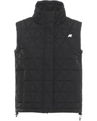 K-Way - Quilted Sleeveless Jacket - Lyst