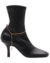 Burberry - Leather Pumps Boot - Lyst