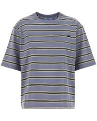 Prada - Striped Pocket Crewneck T-Shirt - Lyst