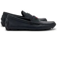 Gucci - Web Detailed Slip-On Drivers - Lyst
