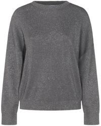 Brunello Cucinelli - Cotton Crewneck Sweater - Lyst