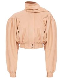 Chloé - Chloé Cropped Scarf Jacket - Lyst