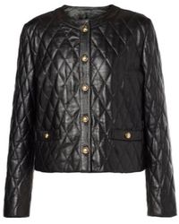 Nili Lotan - Button Leather Jacket - Lyst