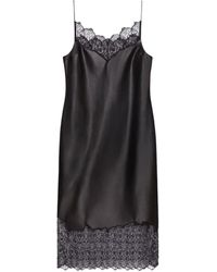 Givenchy - Lace Trimmed Midi Dress - Lyst