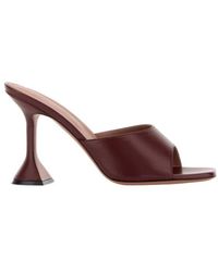 AMINA MUADDI - Square-Toed High-Heeled Sandals - Lyst