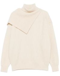 Nanushka - Turtleneck Foldback-Detail Sweater - Lyst