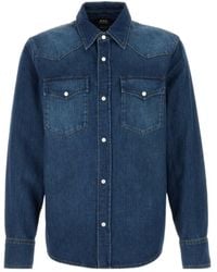A.P.C. - Denim Shirts - Lyst