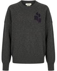 Isabel Marant - Two-Tone Jacquard Knit Sweater - Lyst
