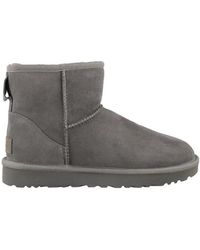 UGG - Classic Mini Ii Logo-Patch Ankle Boots - Lyst