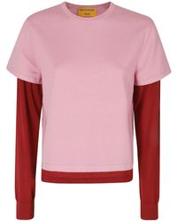 Guest In Residence - Layered Effect Densely Knitted Pullover - Lyst