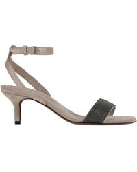 Brunello Cucinelli - Solid Color Sandals - Lyst