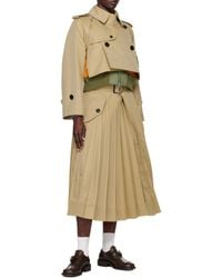 Sacai - Layered Button Detailed Jackets - Lyst