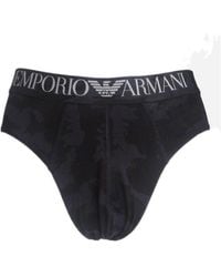 Emporio Armani - Printed Logo Underwear - Lyst
