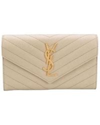 Saint Laurent - Cassandre Matelassé Large Flap Wallet - Lyst