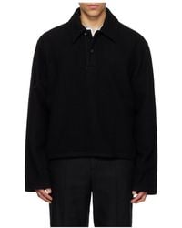 Rier - Collared Long-Sleeved Polo Shirt - Lyst