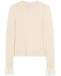 Valentino - Crewneck Long-Sleeved Jumper - Lyst