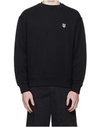 Maison Kitsuné - Maison Kitsuné Fox Head Crewneck Sweatshirt - Lyst