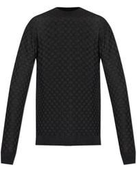 Giorgio Armani - Sweater With A Crew Neckline - Lyst