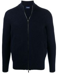 Drumohr - Zip-Up Wool Cardigan - Lyst