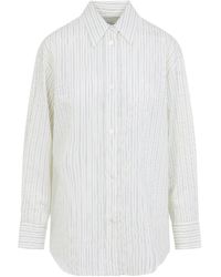 Studio Nicholson - Rouen Striped Sheer Shirt - Lyst