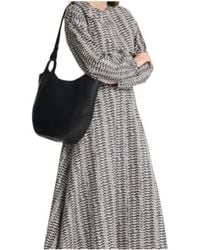 Longchamp - Curved Leather Shoulder Bag - Lyst