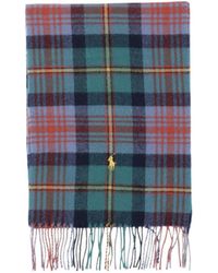 Polo Ralph Lauren - Checked Fringe Scarf - Lyst
