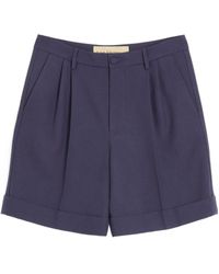 Valentino - Cuffed Wool Bermuda Shorts - Lyst