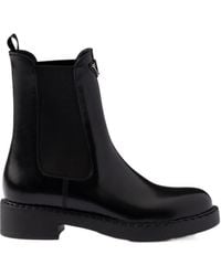 Prada - Round-Toe Ankle Boots - Lyst