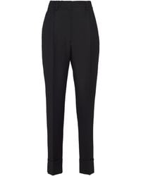 Prada - Pleated Tailored Trousers - Lyst