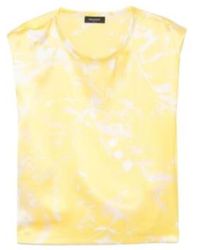 Fabiana Filippi - Graphic Printed Sleeveless Satin Top - Lyst