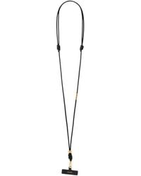 Loewe - Anagram-Debossed Leather Phone Strap - Lyst
