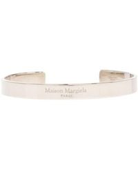 Maison Margiela - Logo Engraved Bangle Bracelet - Lyst