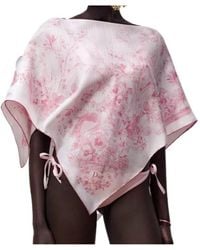Dior - Silk Top Toile De Jouy Floral Garden Iviera - Lyst