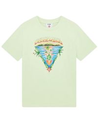 CASABLANCA - Logo Printed Crewneck T-Shirt - Lyst