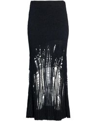 Chloé - Hollow Knitted Skirt - Lyst