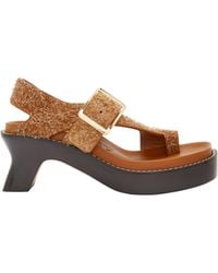 Loewe - Ease Heeled Sandals - Lyst
