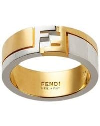 Fendi - Ff Cube Ring - Lyst