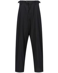 Balenciaga - Loop Belted Wide-Leg Pants - Lyst