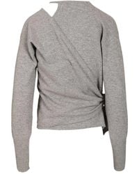 FEDERICA TOSI - Tie-Detail Twin Set Knitwear - Lyst