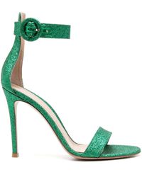 Gianvito Rossi - Portofino Starlight Leather High Heel Sandals - Lyst