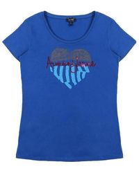 Armani Jeans - Round-Necked Logo T-Shirt - Lyst