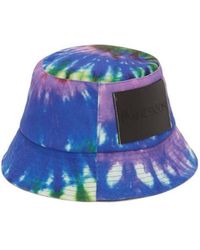 JW Anderson - Jw Anderson Tie-Dyed Logo-Patch Bucket Hat - Lyst
