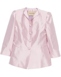 Valentino - Single Breasted Casual Jacket - Lyst