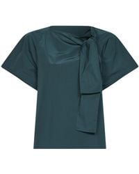 Weekend by Maxmara - Bow Detail Short Sleeve Top - Lyst