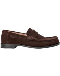 Loewe - Campo Asymmetrical Toe Loafers - Lyst