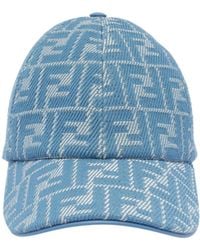 Fendi - Ff Jacquard Baseball Cap - Lyst