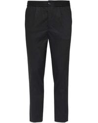 Ami Paris - Cropped Tapered Straight Hem Trousers - Lyst